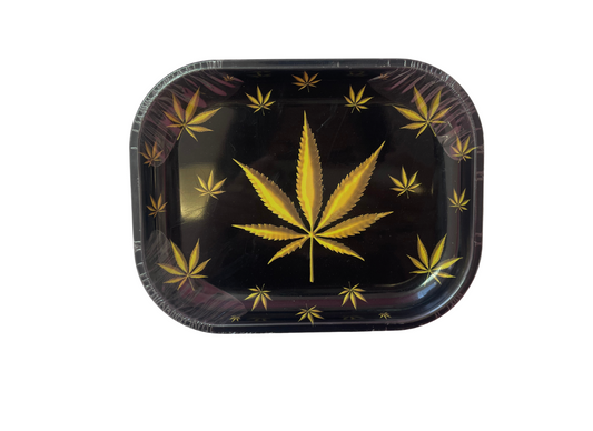 Black and Gold Leaf Tray