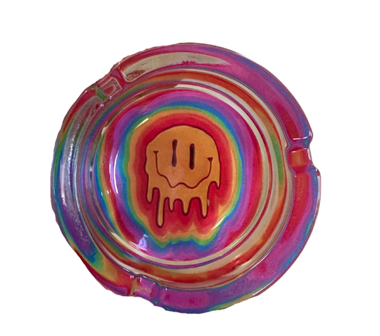 Tye dye Drip Face ash-T